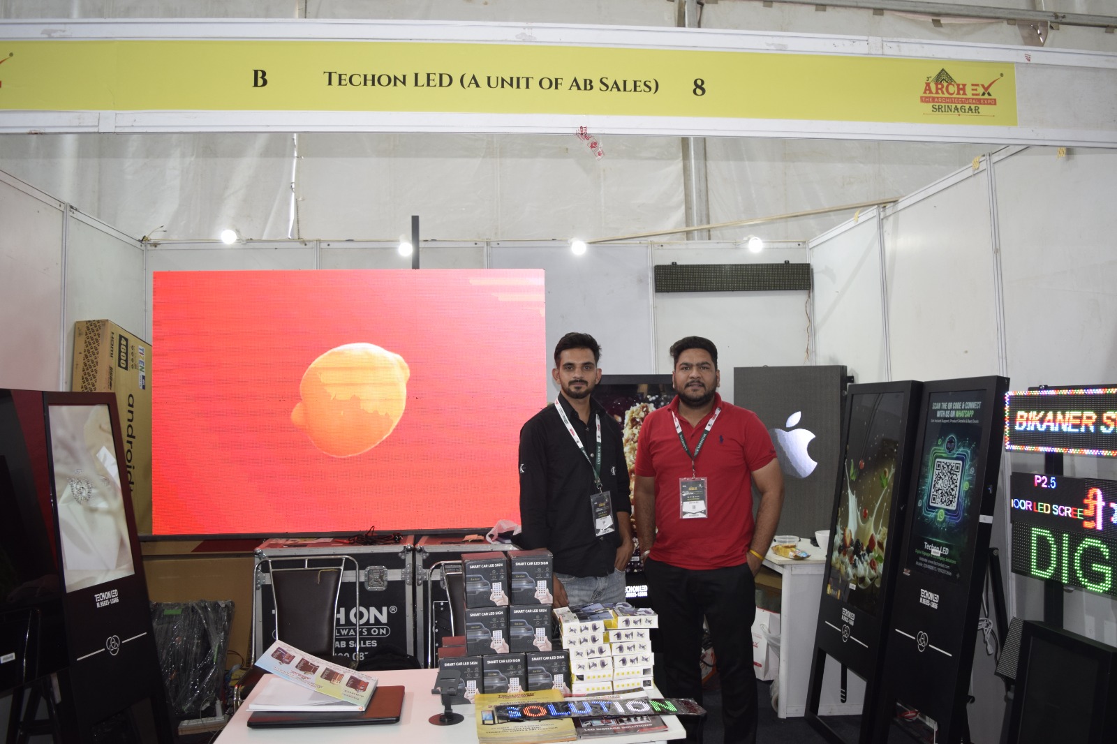 Tech On LED exhibiting LED display technology at a national expo